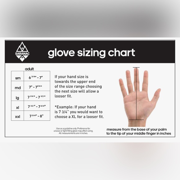 Saranac Winter Ski Gauntlet Mitten with Premium Deerskin Leather/Size: 2XL (NWT) - Picture 8 of 8